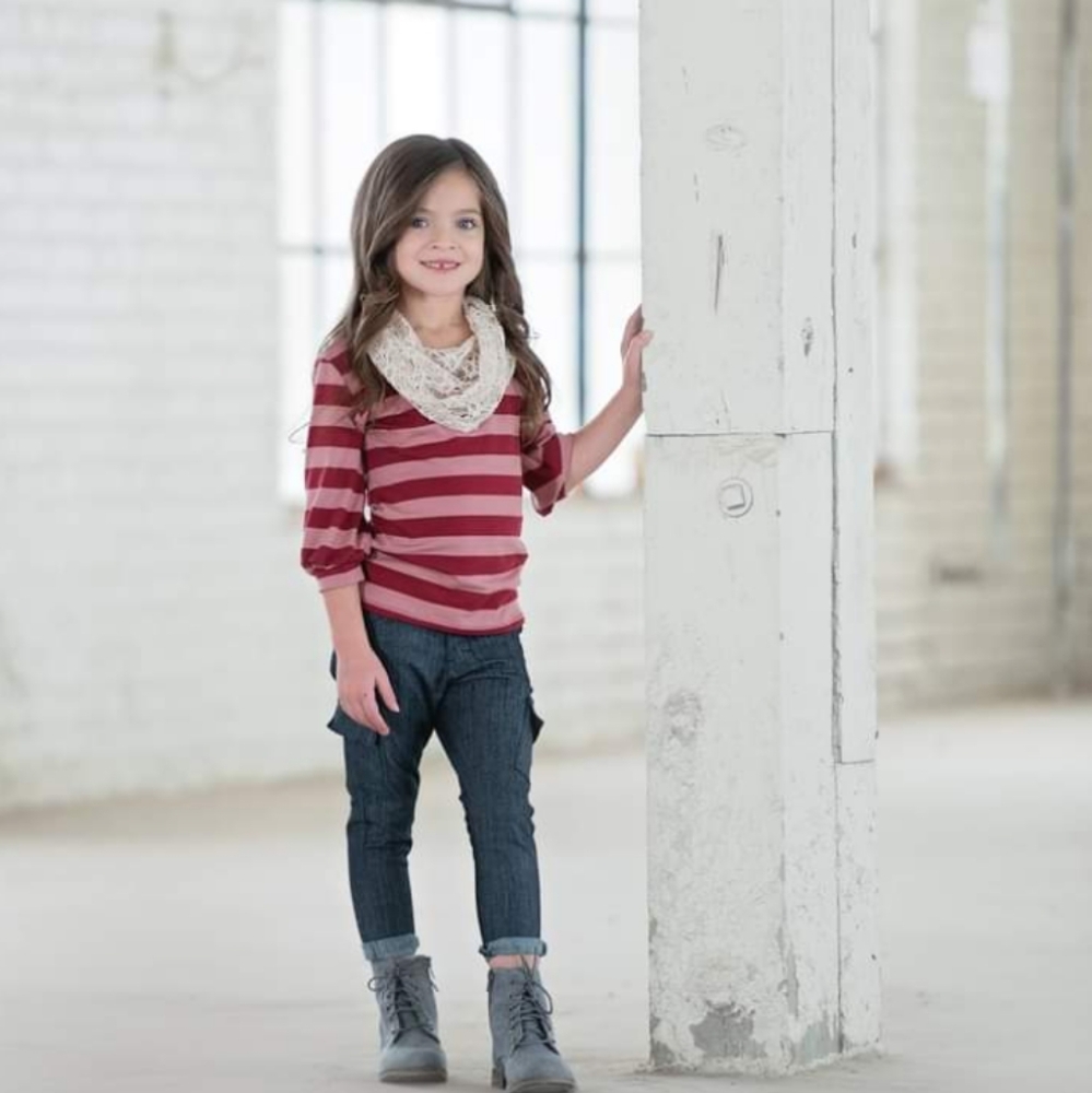 Persnickety Meadow Lark Betty Cowl neck top